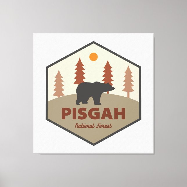 Pisgah National Forest Bear Canvas Print (Front)