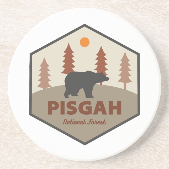Pisgah National Forest Bear Coaster (Front)