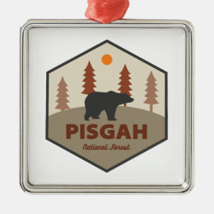Pisgah National Forest Bear Metal Tree Decoration
