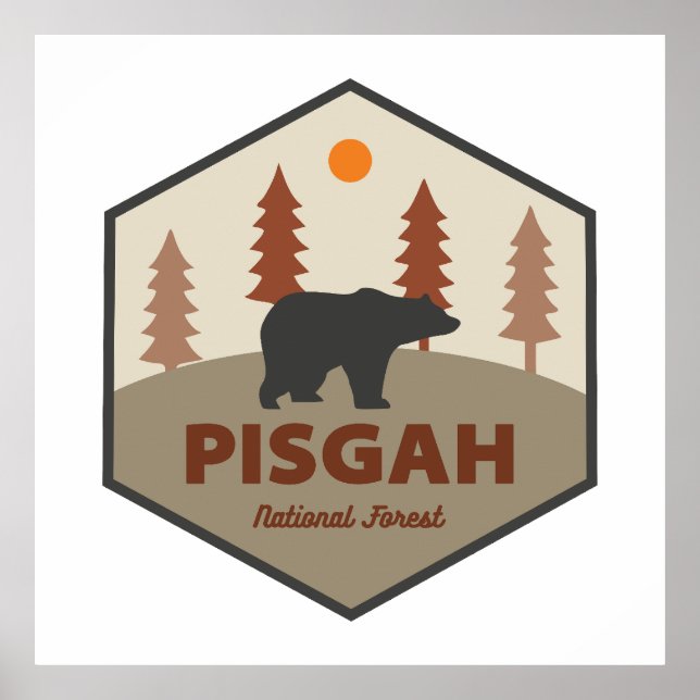 Pisgah National Forest Bear Poster (Front)
