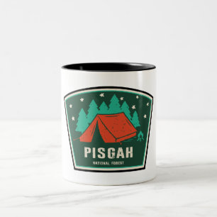 Pisgah National Forest Camping Two-Tone Coffee Mug