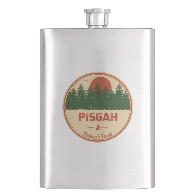 Pisgah National Forest Hip Flask (Front)