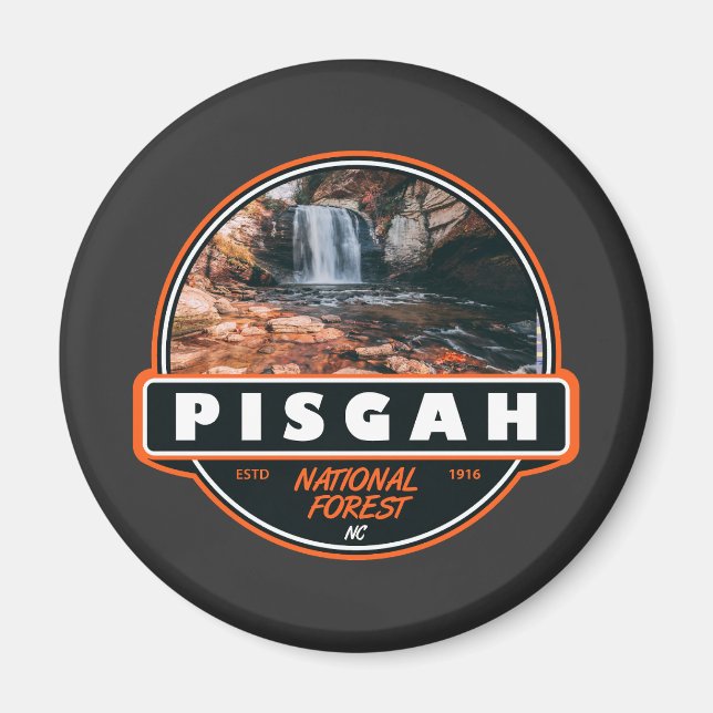 Pisgah National Forest North Carolina Emblem Magnet (Front)