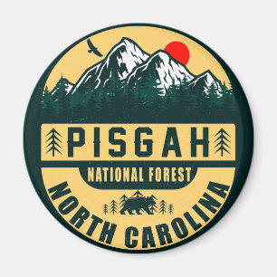 Pisgah National Forest North Carolina - Vintage Magnet