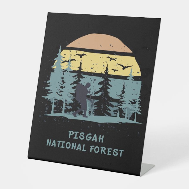 Pisgah National Forest Pedestal Sign (Front)