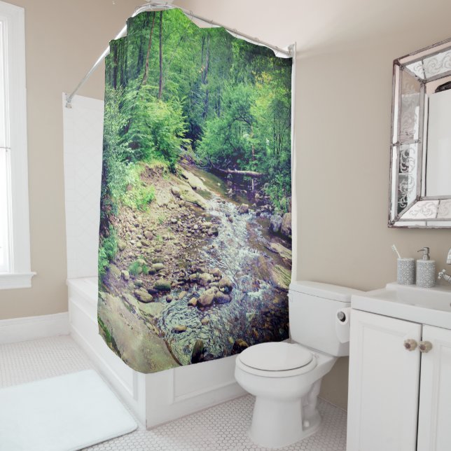 Pisgah National Forest Shower Curtain (In Situ)
