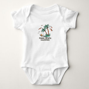Pismo Beach - California-Colorful Sunset Baby Bodysuit
