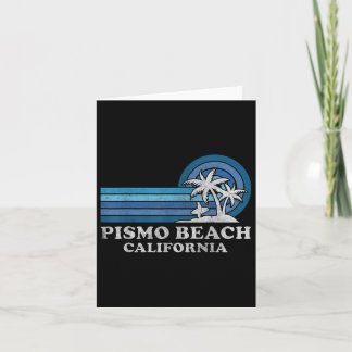 Pismo Beach California Family Summer Vacation Vint Card