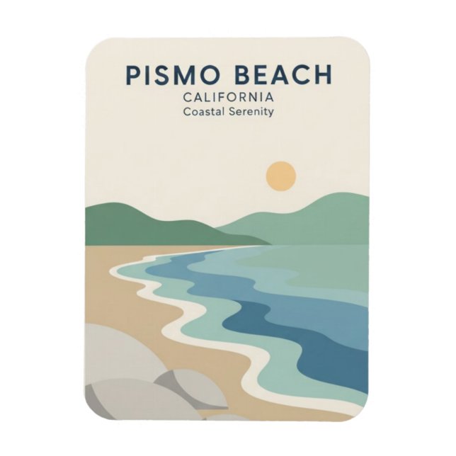 Pismo Beach California Magnet (Vertical)