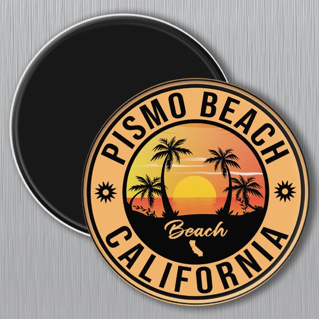 Pismo Beach California Sunset Vacation Souvenirs Magnet (Creator Uploaded)