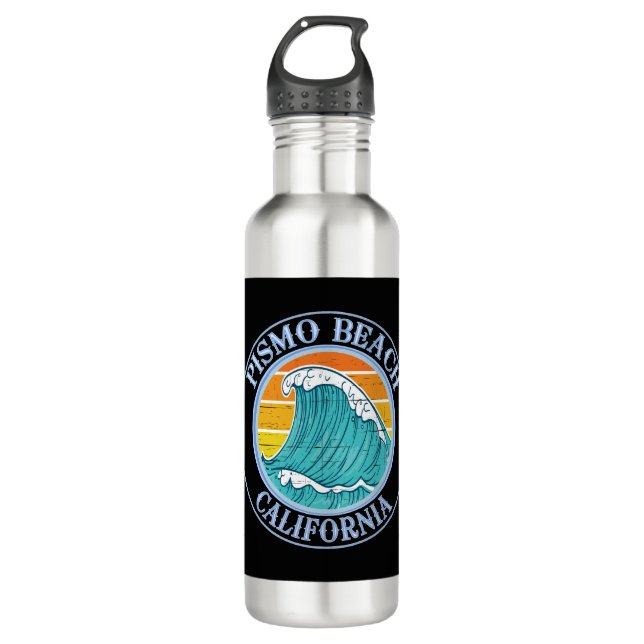 Pismo Beach California Surfers T-Shirt 710 Ml Water Bottle (Front)