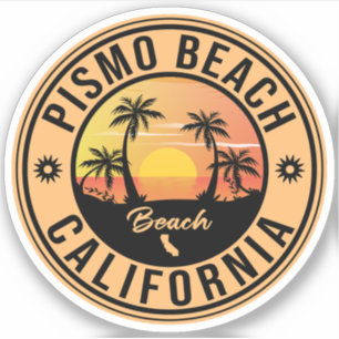 Pismo Beach California Vintage Palm Tree 60s