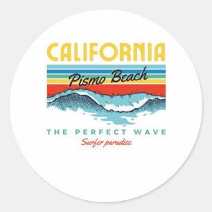 Pismo Beach Classic Round Sticker