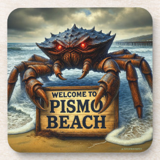 PISMO BEACH - "CLAWS OF THE COAST." COASTER