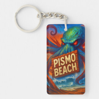PISMO BEACH KEYCHAIN. KEY RING