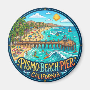 Pismo Beach Pier USA Magnet