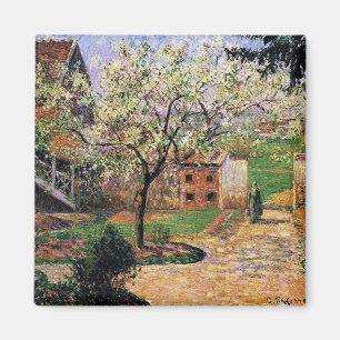 Pissaro: Flowering Plum Tree by Camille Pissaro Magnet