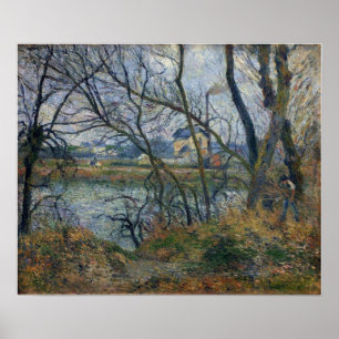 Pissarro - Banks Of Oise Near Pontoise Gray Weathe Poster