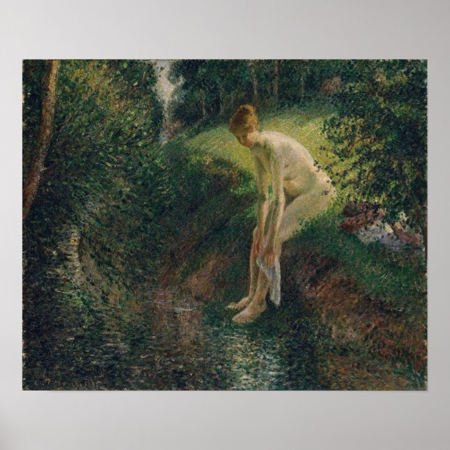 Pissarro - Bather In The Woods Poster (Front)