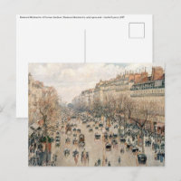 Pissarro - Boulevard Montmartre, Afternoon Sun
