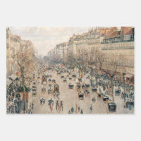 Pissarro - Boulevard Montmartre, Afternoon Sun