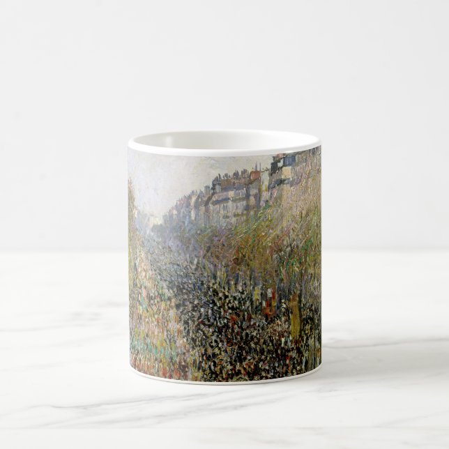 Pissarro - Boulevard Montmartre, Mardi Gras Coffee Mug (Center)