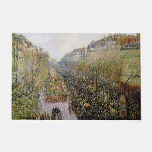 Pissarro - Boulevard Montmartre, Mardi Gras Doormat