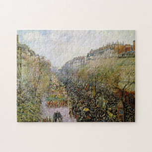 Pissarro - Boulevard Montmartre, Mardi Gras Jigsaw Puzzle