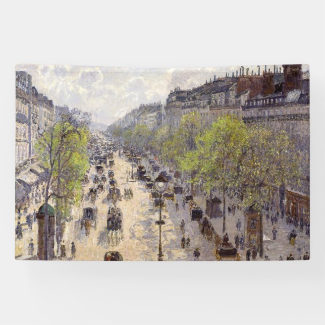 Pissarro - Boulevard Montmartre, Spring Banner (Horizontal)
