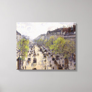 Pissarro - Boulevard Montmartre, Spring Canvas Print