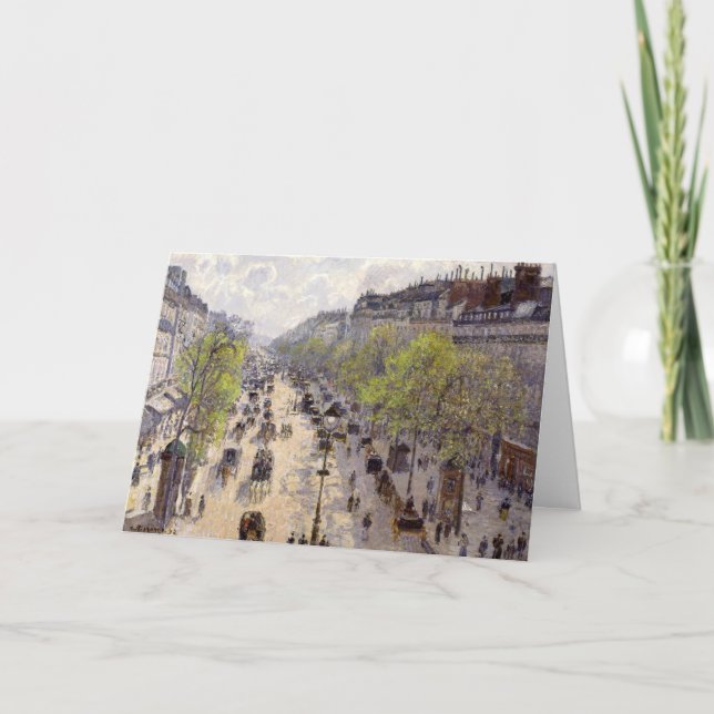 Pissarro - Boulevard Montmartre, Spring Card (Front)