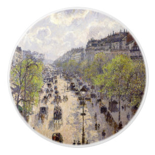 Pissarro - Boulevard Montmartre, Spring Ceramic Knob