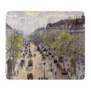 Pissarro - Boulevard Montmartre, Spring Cutting Board