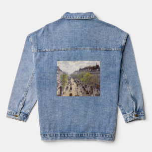 Pissarro - Boulevard Montmartre, Spring Denim Jacket