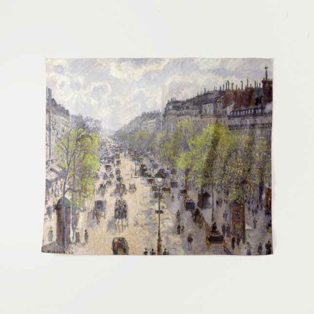Pissarro - Boulevard Montmartre, Spring Tapestry (Front (Horizontal))