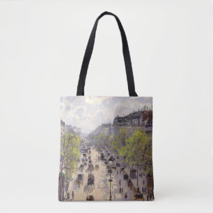 Pissarro - Boulevard Montmartre, Spring Tote Bag