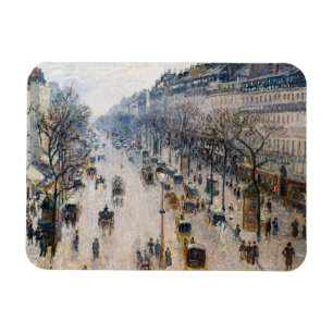 Pissarro - Boulevard Montmartre, Winter Morning Magnet
