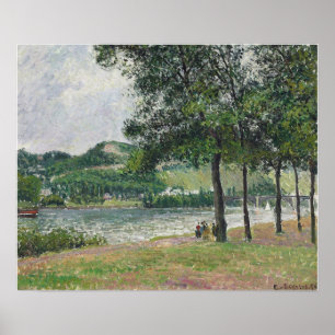 Pissarro - Cours-La-Reine At Rouen Grey Weather Poster