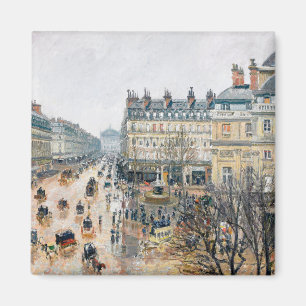 Pissarro - French Theater Square, Paris, Square Magnet