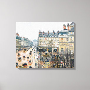 Pissarro - French Theatre Square, Paris, Canvas Print