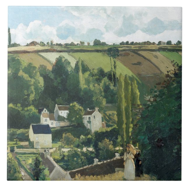 Pissarro - Jalais Hill, Pontoise, Tile (Front)