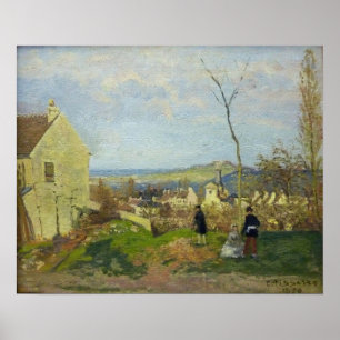 Pissarro - Louveciennes With Mont Valerien In Back Poster