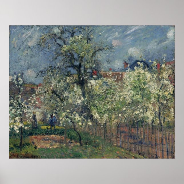 Pissarro - Maubuisson Garden Pontoise Pear Trees Poster (Front)