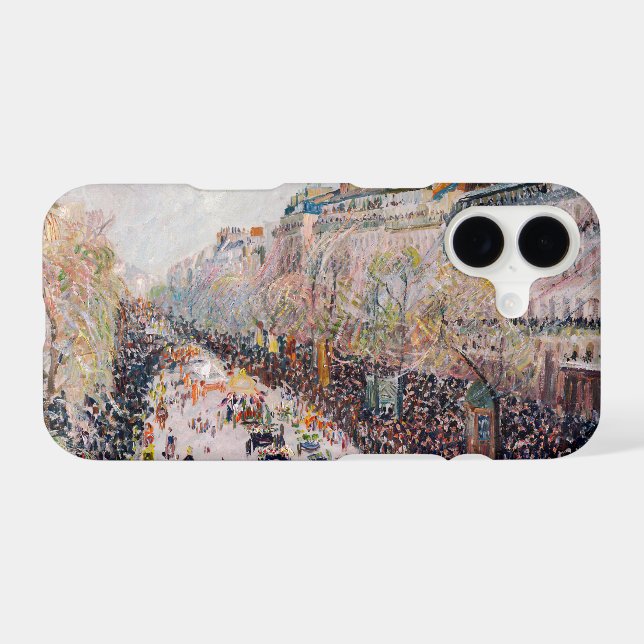 Pissarro - Montmartre, Mardi Gras on the Boulevard (Back (Horizontal))