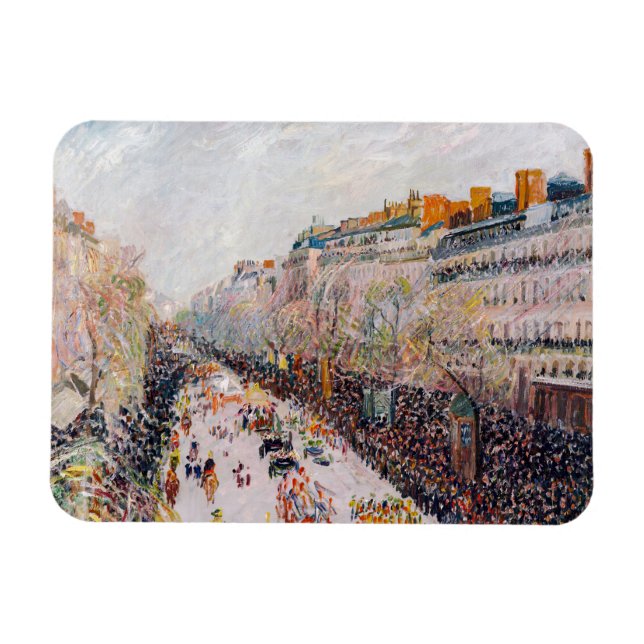 Pissarro - Montmartre, Mardi Gras on the Boulevard Magnet (Horizontal)