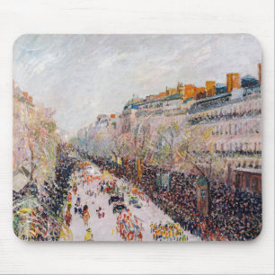 Pissarro - Montmartre, Mardi Gras on the Boulevard Mouse Mat