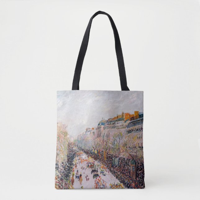 Pissarro - Montmartre, Mardi Gras on the Boulevard Tote Bag (Front)