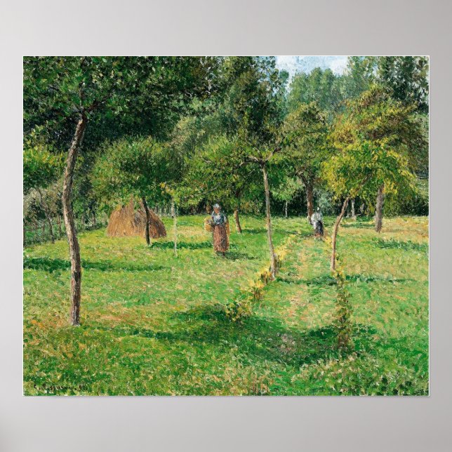 Pissarro - Orchard At Eragny 1896 Poster (Front)