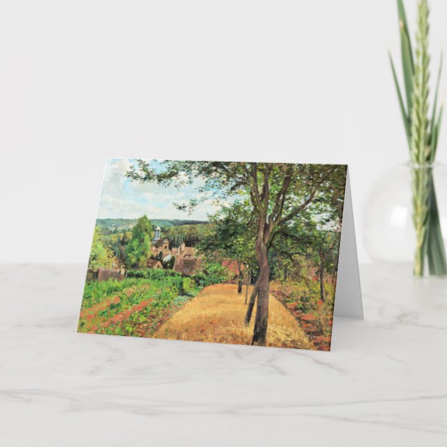 Pissarro - Orchards of Louveciennes, fine art, Card (Front)