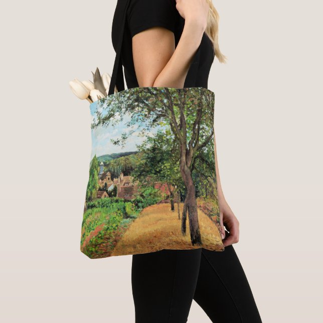 Pissarro - Orchards of Louveciennes, fine art, Tote Bag (Close Up)